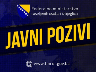 Javni poziv Federalnog ministarstva raseljenih osoba i izbjeglica